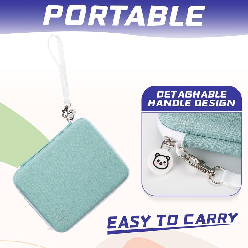 Fonwill Card Case for Yoto Cards,80-Pockets Trading Yoto Player Card Binder with Zipper,Portable Card Holder Book for Holding Mini Audiobook Cards,Suitable for Boys and Girls(Cyan) - Image 5